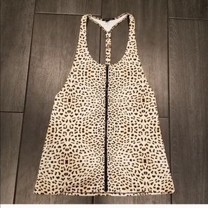 VS Swim Zip Front Pool Cover Up Dress T Back